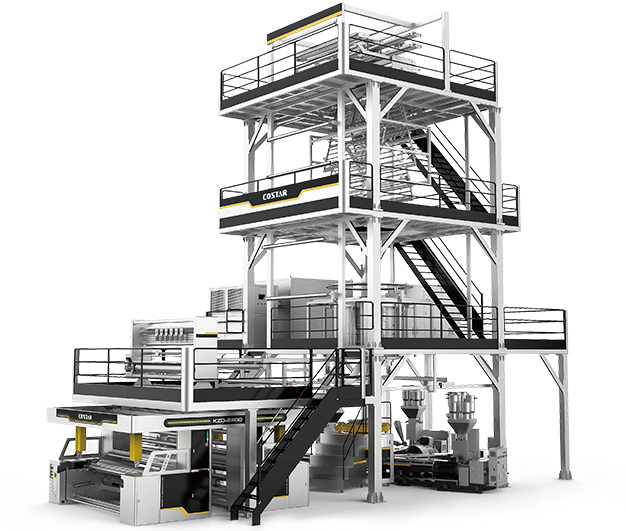 7-layer co-extrusion blown film machine