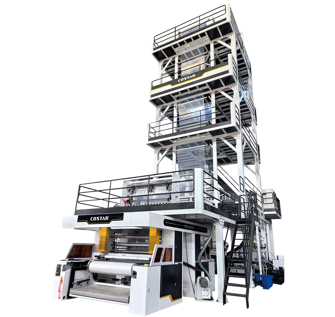 3-layer co-extrusion blown film machine