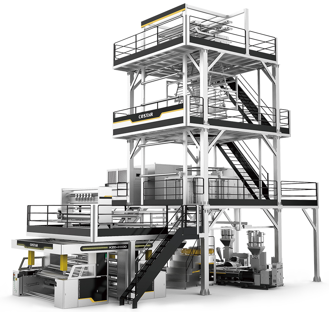 7-layer co-extrusion blown film machine